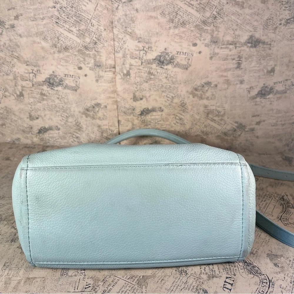 Kate Spade Tiffany blue shoulder / crossbody leather purse and wallet